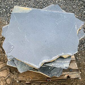 1" Black Marble Quartzite Flagstone - Oversize