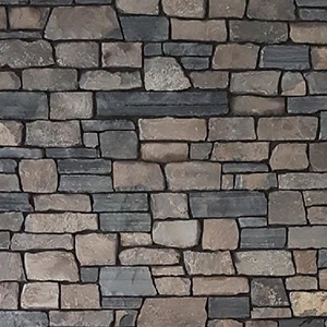 Rundle Stone Thin Veneer 3 Inch to 4 Inch Flagstone Face in Black or Brown